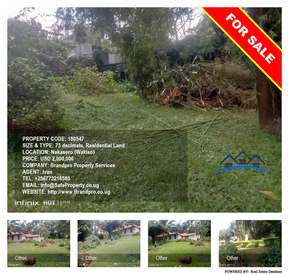 Residential Land  for sale in Nakasero Wakiso Uganda, code: 180547