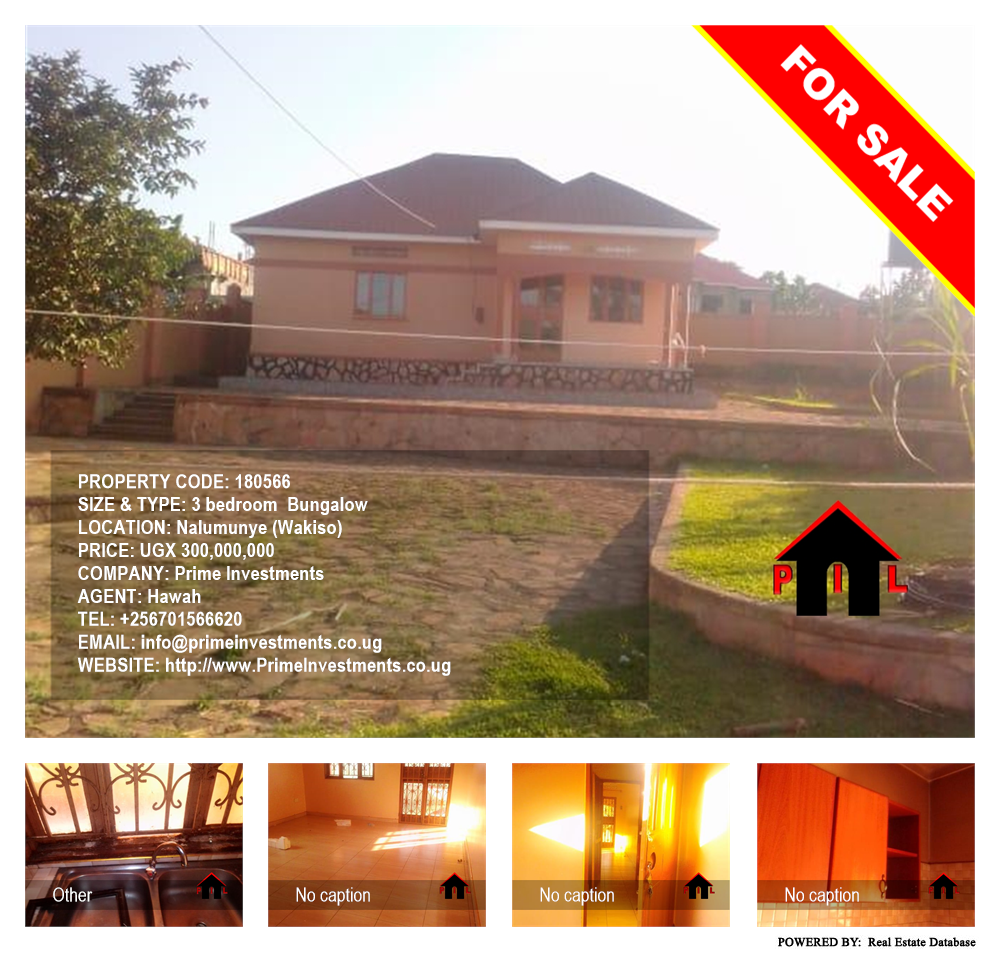 3 bedroom Bungalow  for sale in Nalumunye Wakiso Uganda, code: 180566