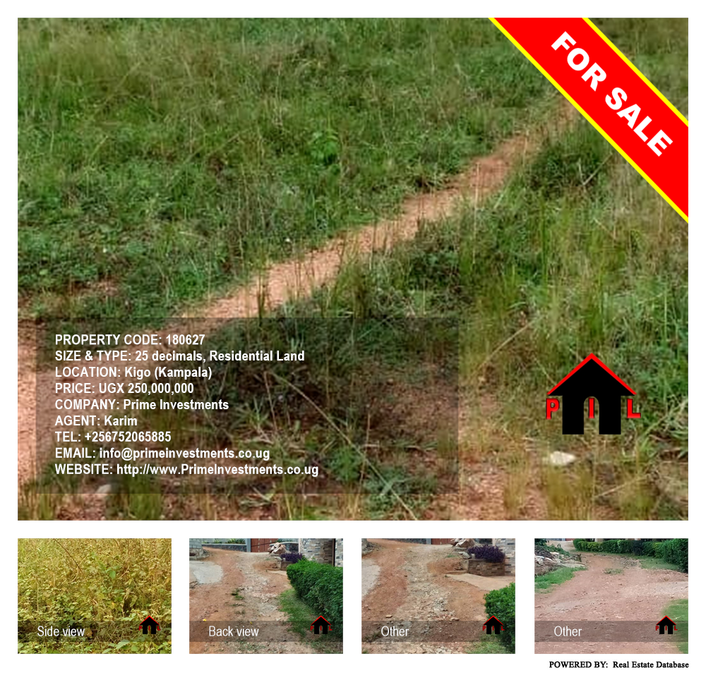 Residential Land  for sale in Kigo Kampala Uganda, code: 180627