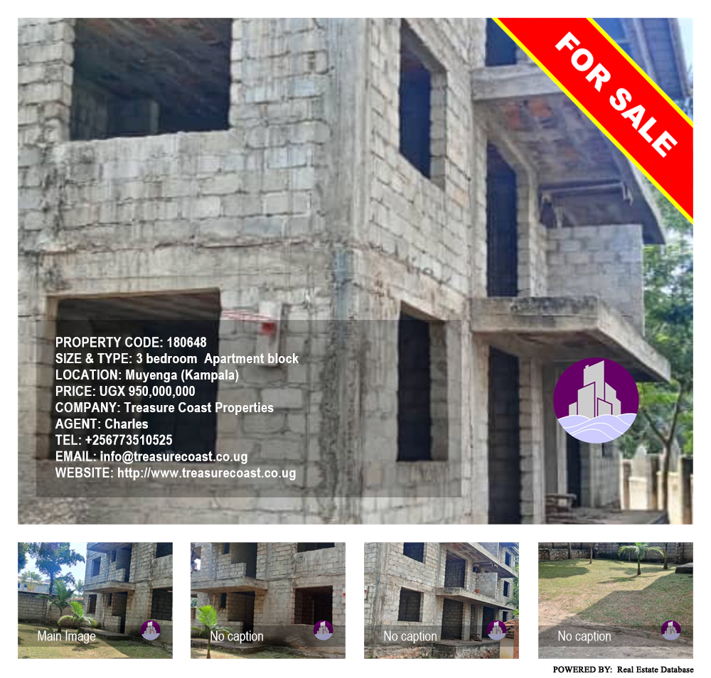 3 bedroom Apartment block  for sale in Muyenga Kampala Uganda, code: 180648
