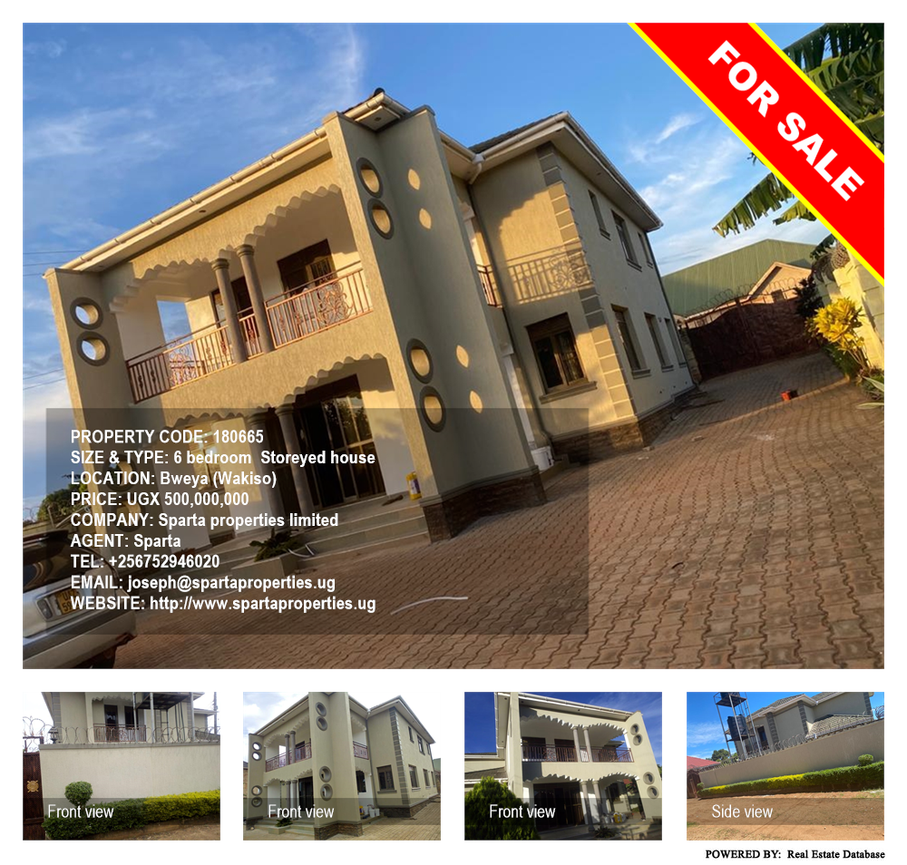 6 bedroom Storeyed house  for sale in Bweya Wakiso Uganda, code: 180665