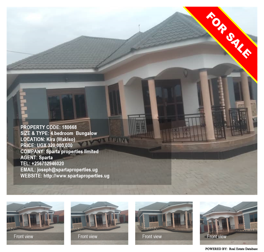 4 bedroom Bungalow  for sale in Kira Wakiso Uganda, code: 180668