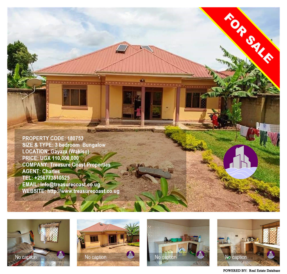 3 bedroom Bungalow  for sale in Gayaza Wakiso Uganda, code: 180753
