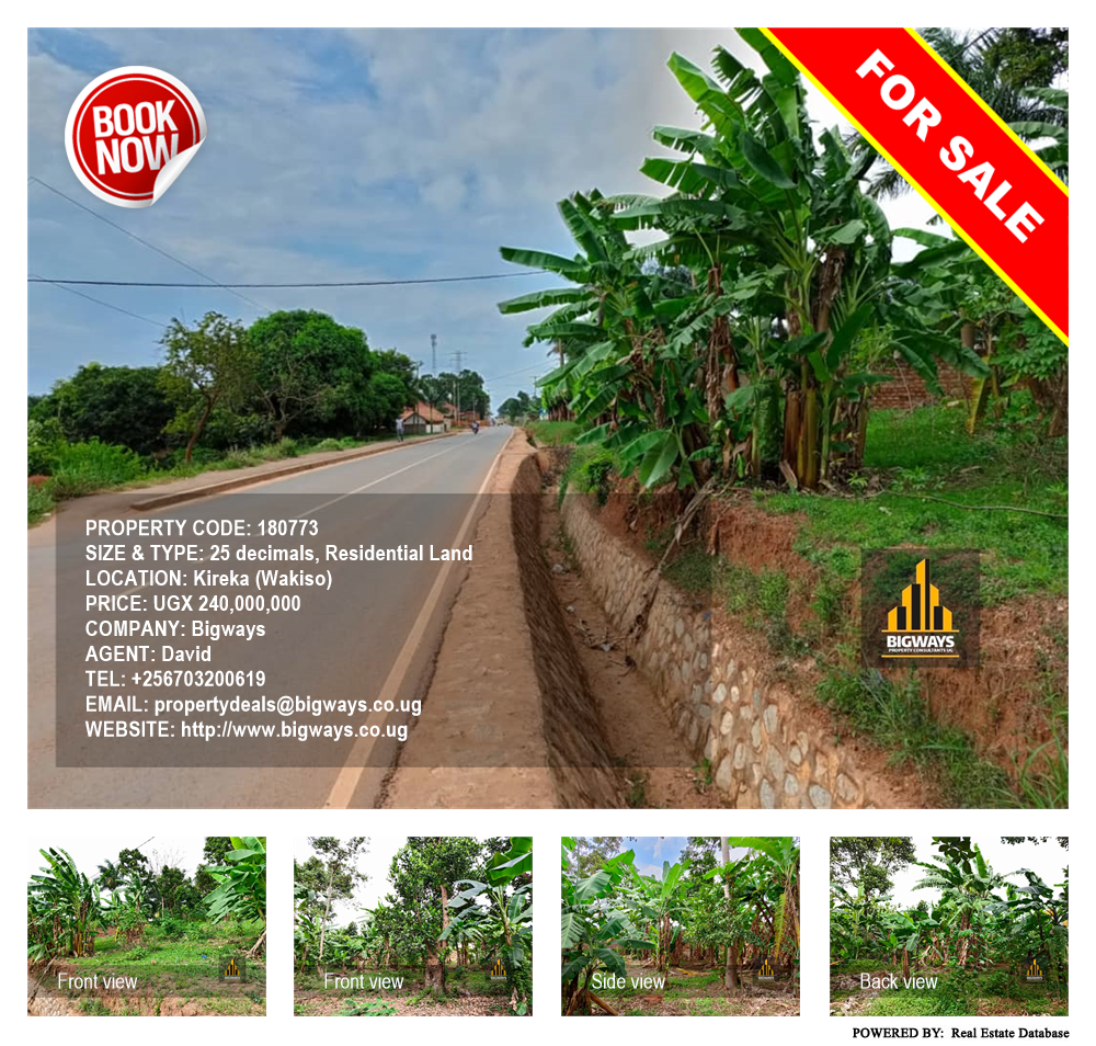 Residential Land  for sale in Kireka Wakiso Uganda, code: 180773
