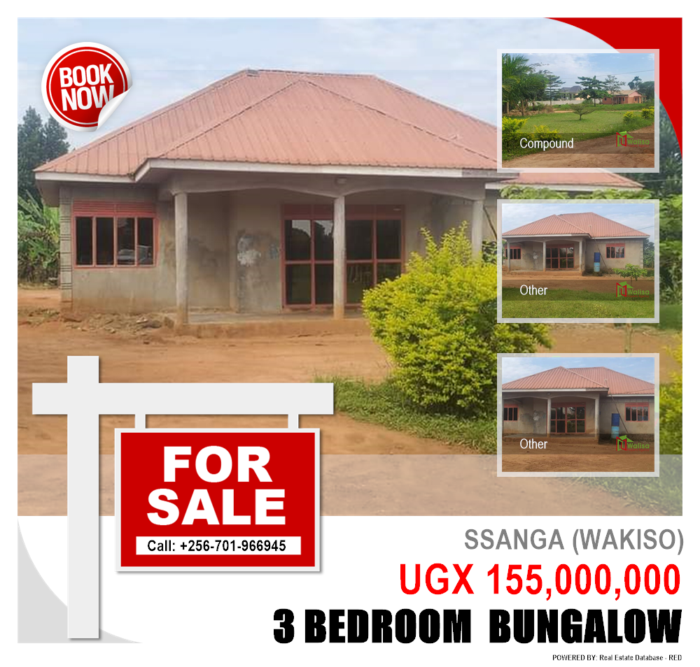 3 bedroom Bungalow  for sale in Ssanga Wakiso Uganda, code: 180880