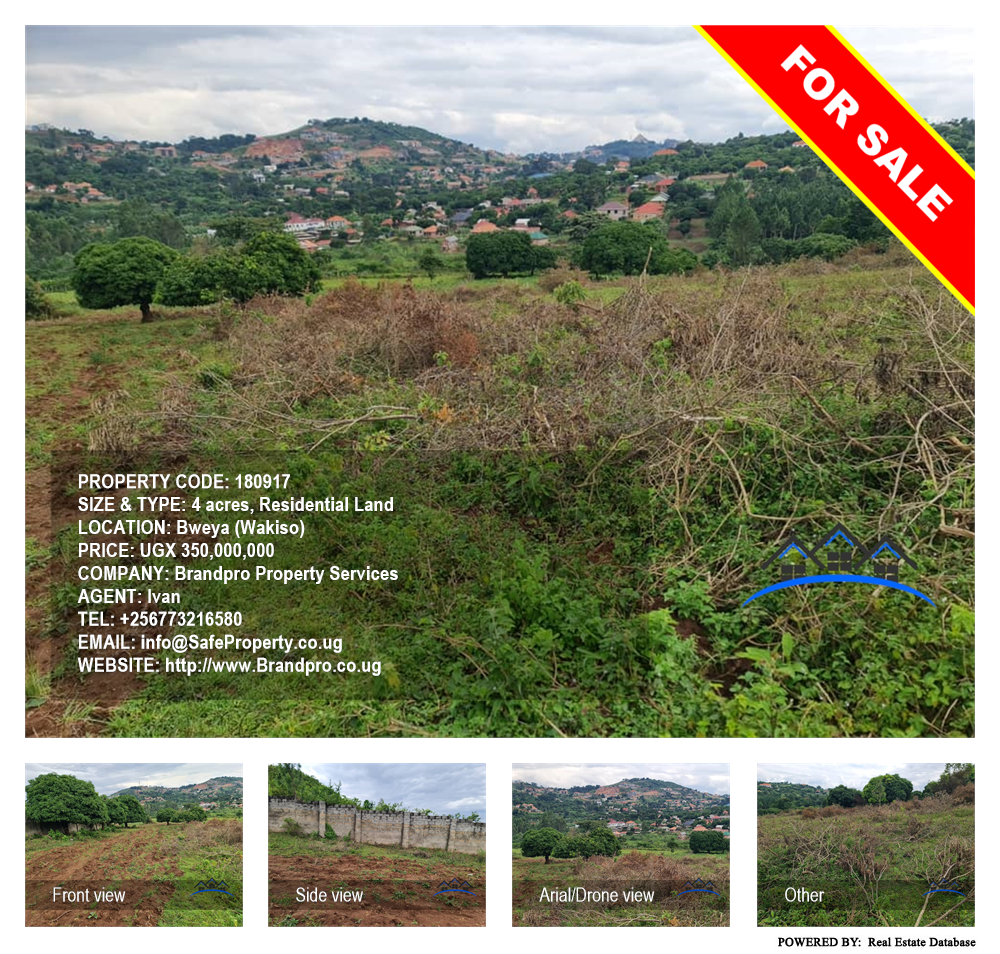 Residential Land  for sale in Bweya Wakiso Uganda, code: 180917