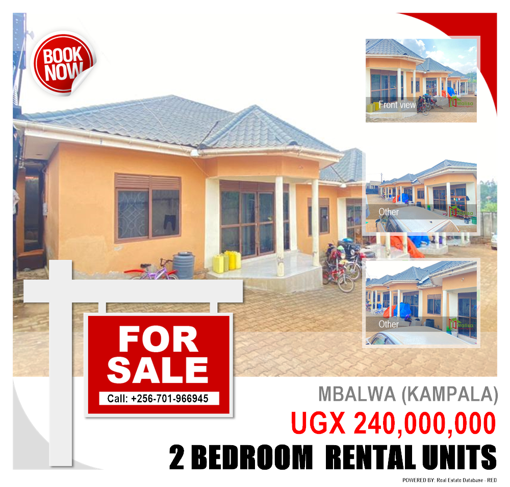 2 bedroom Rental units  for sale in Mbalwa Kampala Uganda, code: 180979