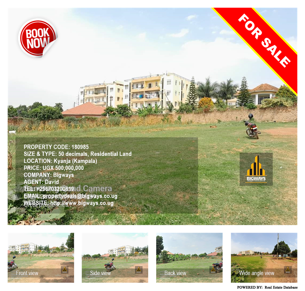 Residential Land  for sale in Kyanja Kampala Uganda, code: 180985