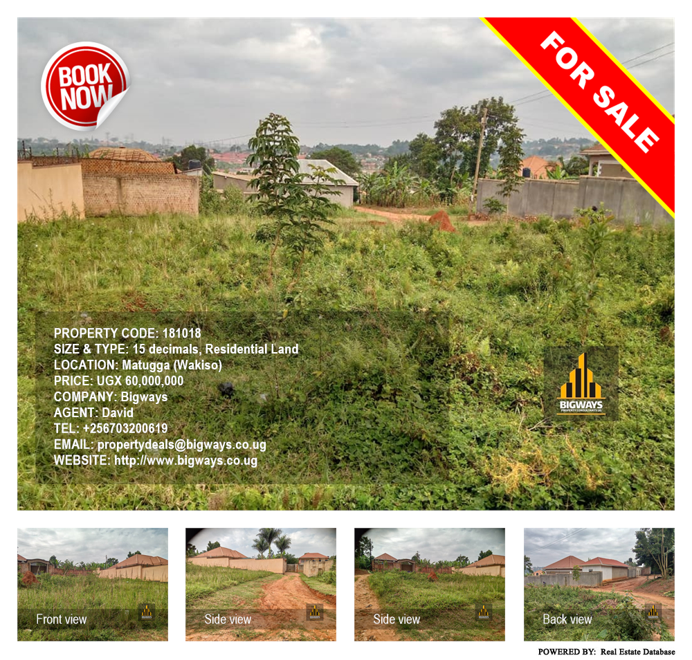 Residential Land  for sale in Matugga Wakiso Uganda, code: 181018