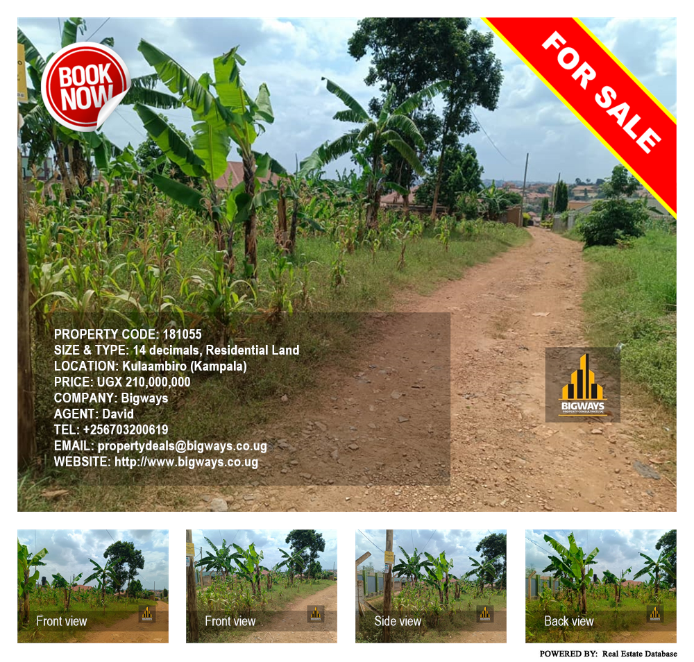 Residential Land  for sale in Kulambilo Kampala Uganda, code: 181055