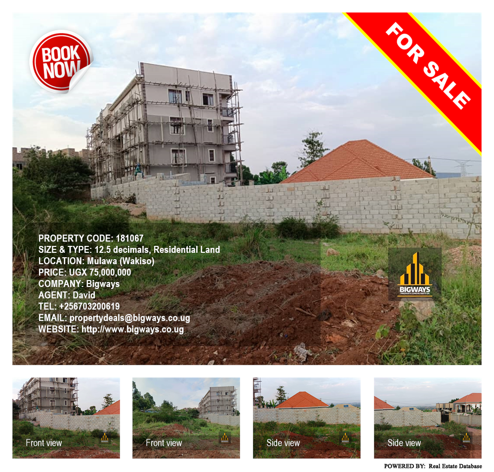 Residential Land  for sale in Mulawa Wakiso Uganda, code: 181067
