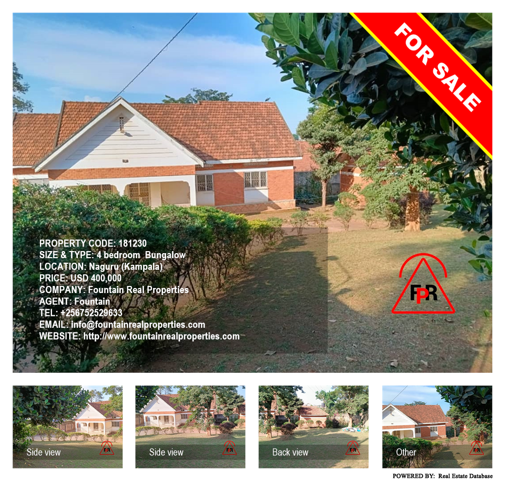 4 bedroom Bungalow  for sale in Naguru Kampala Uganda, code: 181230