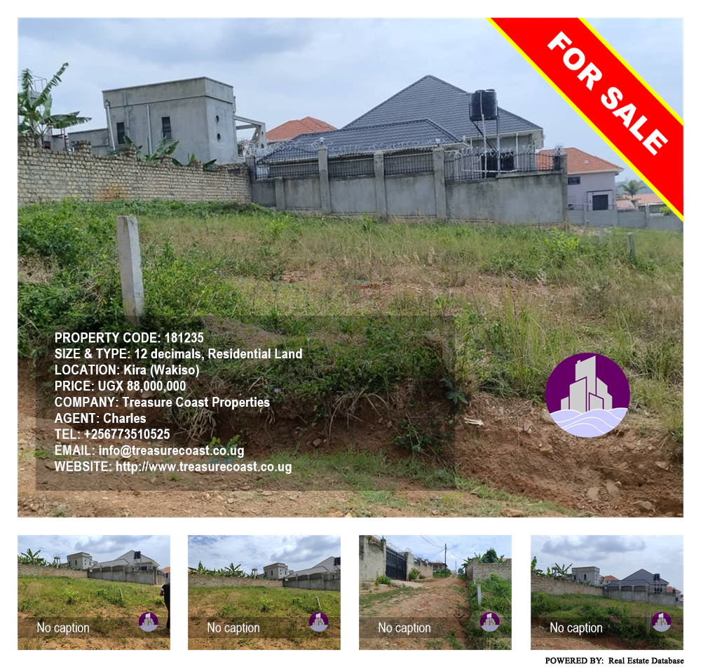 Residential Land  for sale in Kira Wakiso Uganda, code: 181235