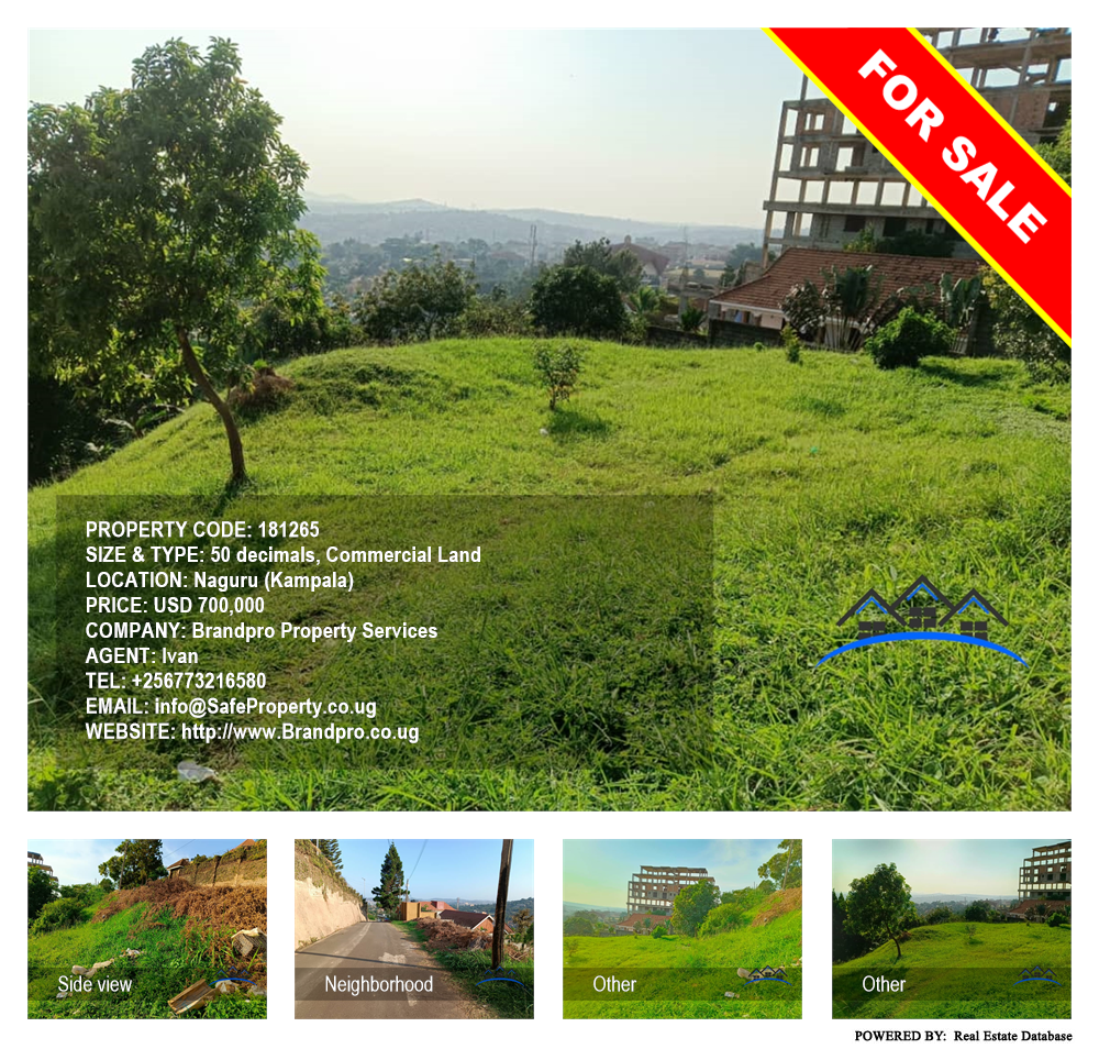 Commercial Land  for sale in Naguru Kampala Uganda, code: 181265