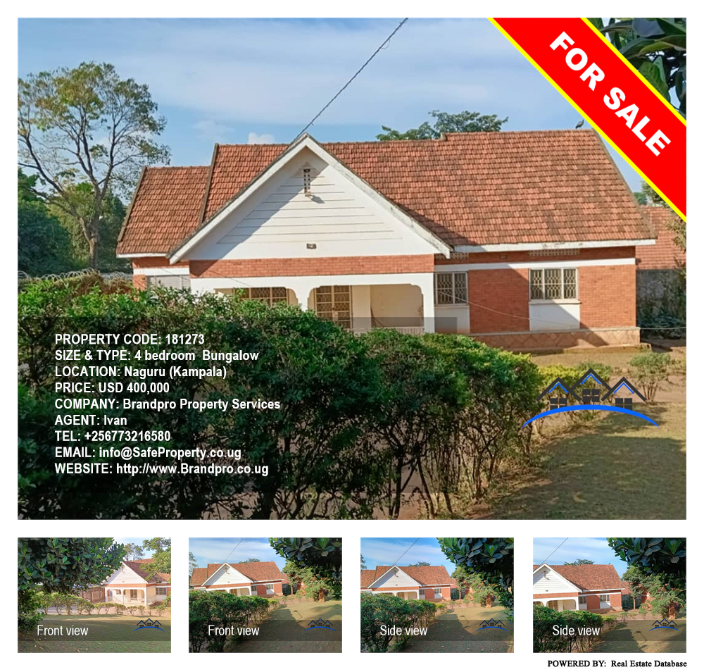 4 bedroom Bungalow  for sale in Naguru Kampala Uganda, code: 181273