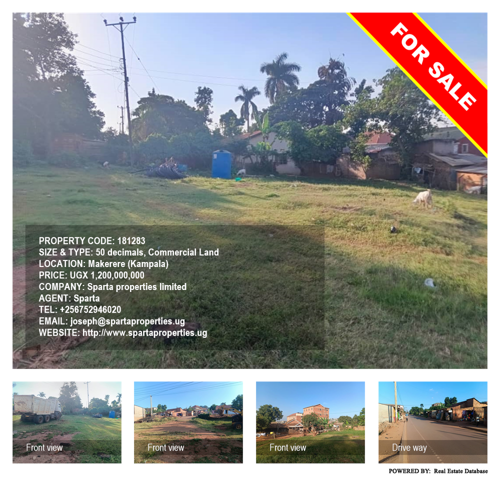 Commercial Land  for sale in Makerere Kampala Uganda, code: 181283