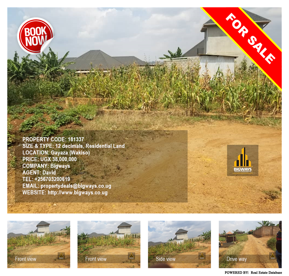 Residential Land  for sale in Gayaza Wakiso Uganda, code: 181337