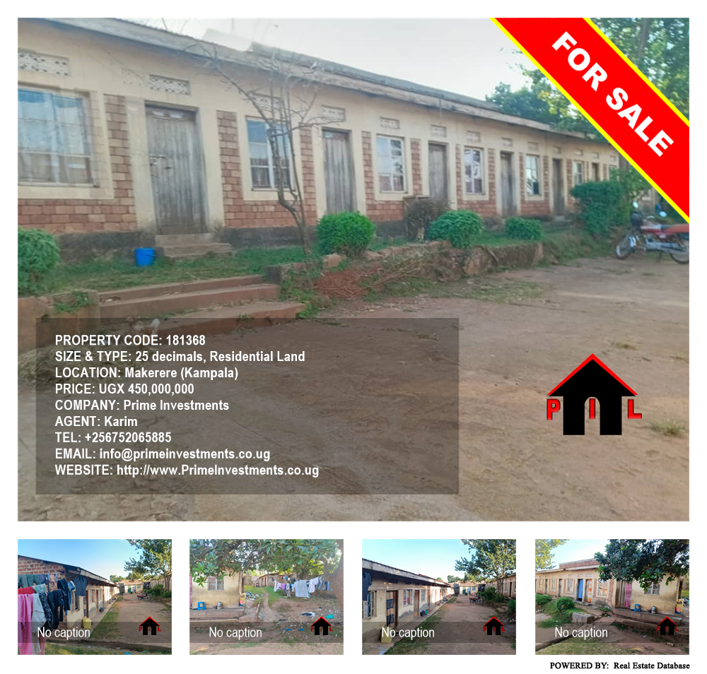 Residential Land  for sale in Makerere Kampala Uganda, code: 181368