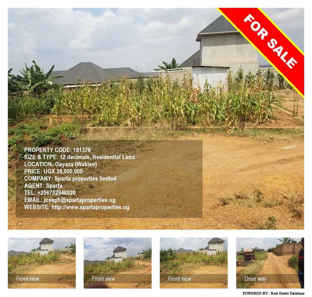 Residential Land  for sale in Gayaza Wakiso Uganda, code: 181376