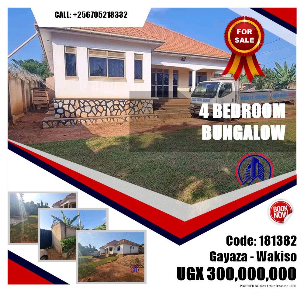 4 bedroom Bungalow  for sale in Gayaza Wakiso Uganda, code: 181382