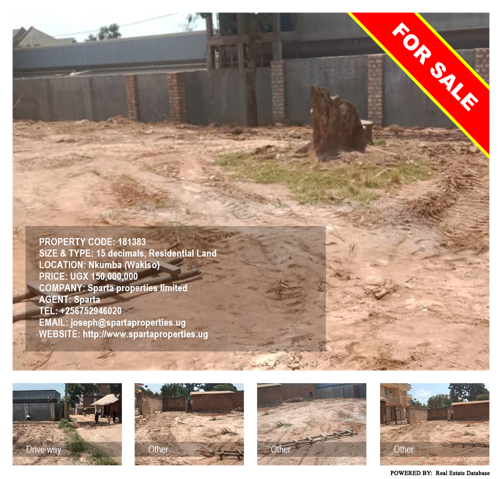 Residential Land  for sale in Nkumba Wakiso Uganda, code: 181383