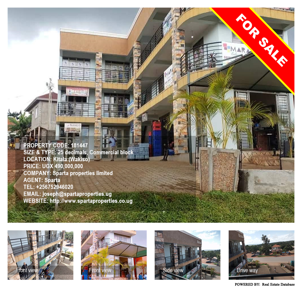 Commercial block  for sale in Kitala Wakiso Uganda, code: 181447