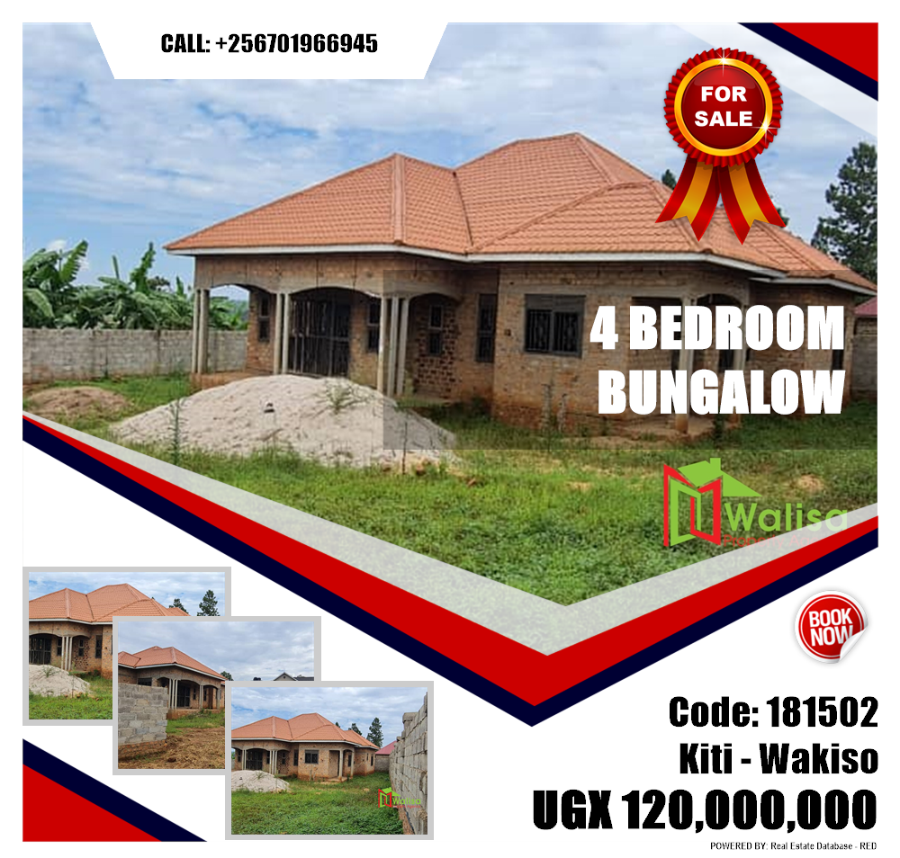 4 bedroom Bungalow  for sale in Kiti Wakiso Uganda, code: 181502