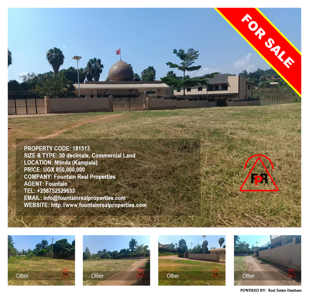 Commercial Land  for sale in Ntinda Kampala Uganda, code: 181513