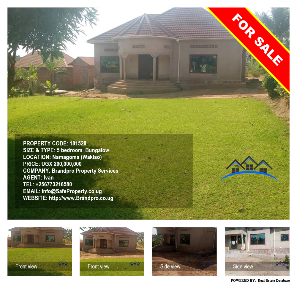 5 bedroom Bungalow  for sale in Namagoma Wakiso Uganda, code: 181528