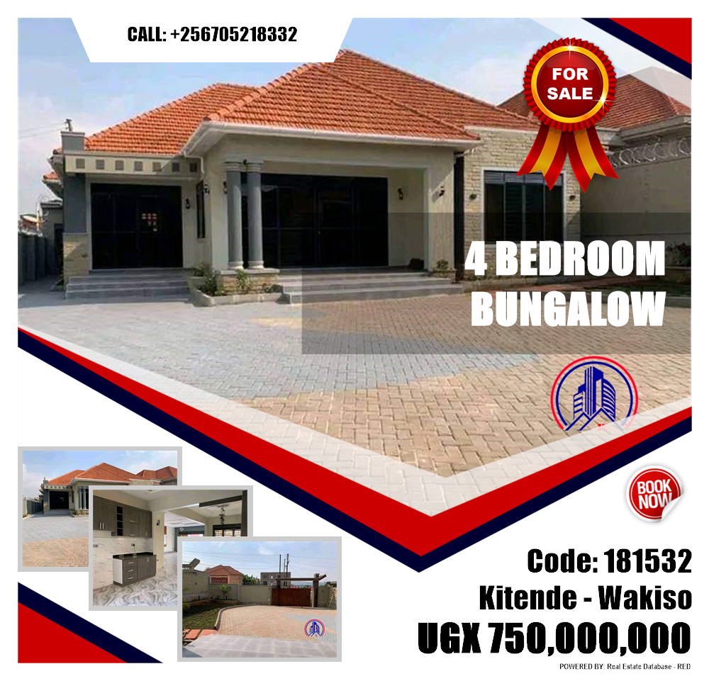 4 bedroom Bungalow  for sale in Kitende Wakiso Uganda, code: 181532