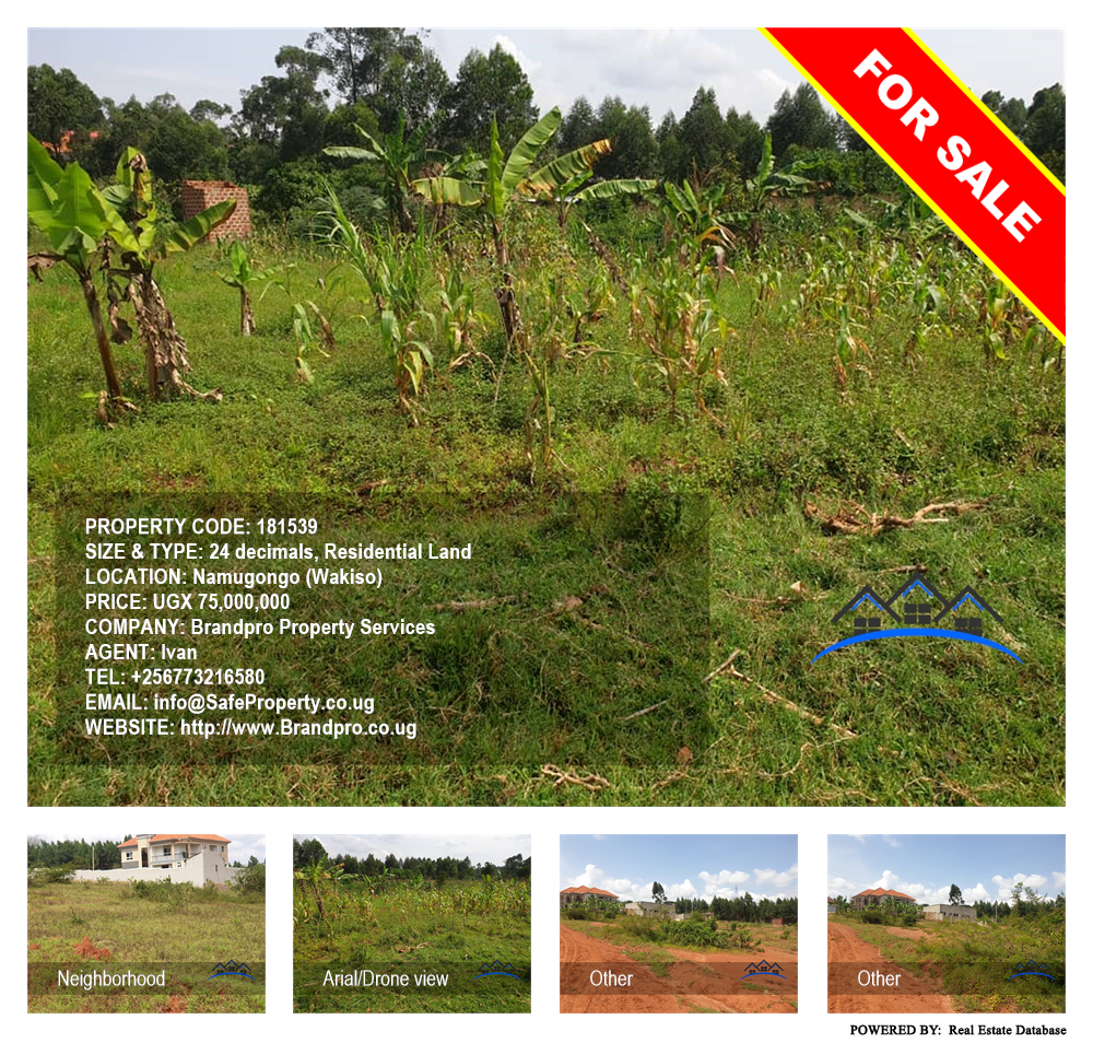 Residential Land  for sale in Namugongo Wakiso Uganda, code: 181539