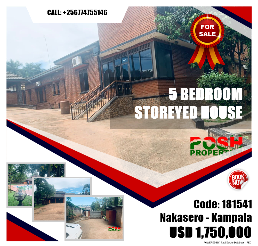 5 bedroom Storeyed house  for sale in Nakasero Kampala Uganda, code: 181541