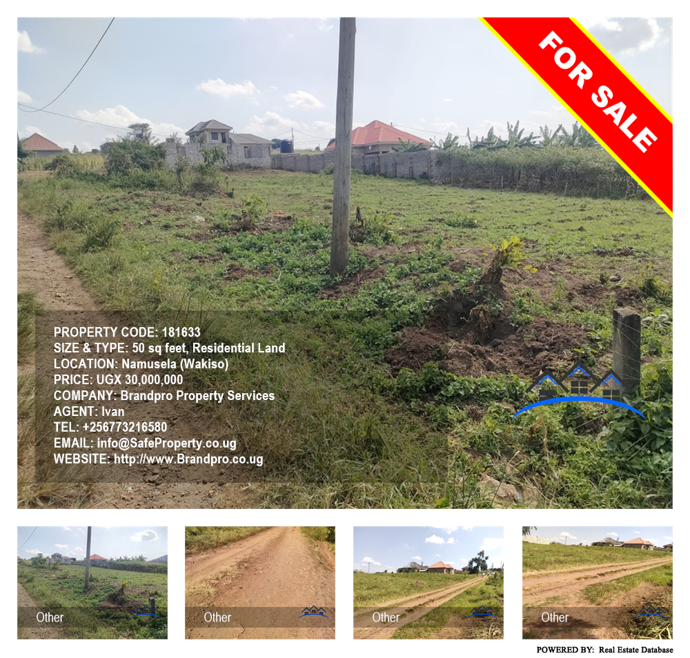 Residential Land  for sale in Namusela Wakiso Uganda, code: 181633