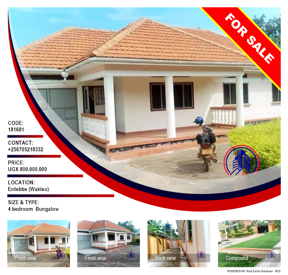 4 bedroom Bungalow  for sale in Entebbe Wakiso Uganda, code: 181681