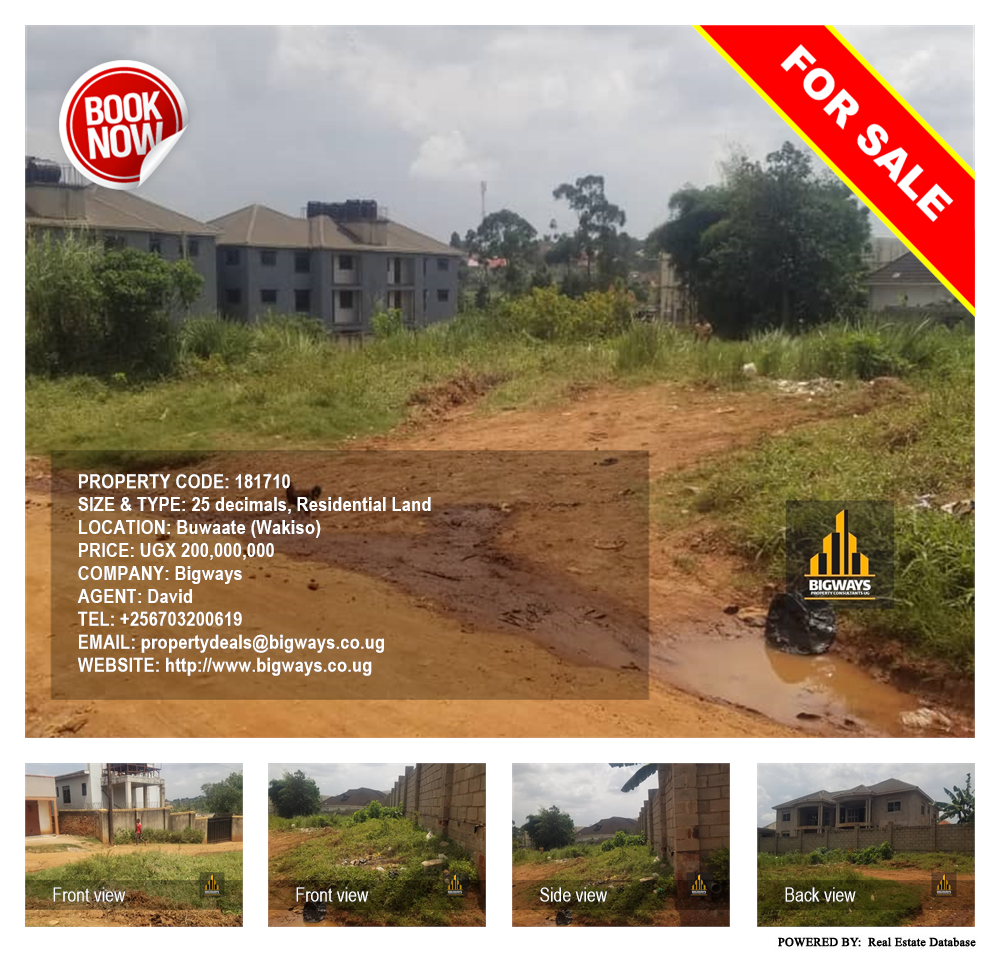 Residential Land  for sale in Buwaate Wakiso Uganda, code: 181710