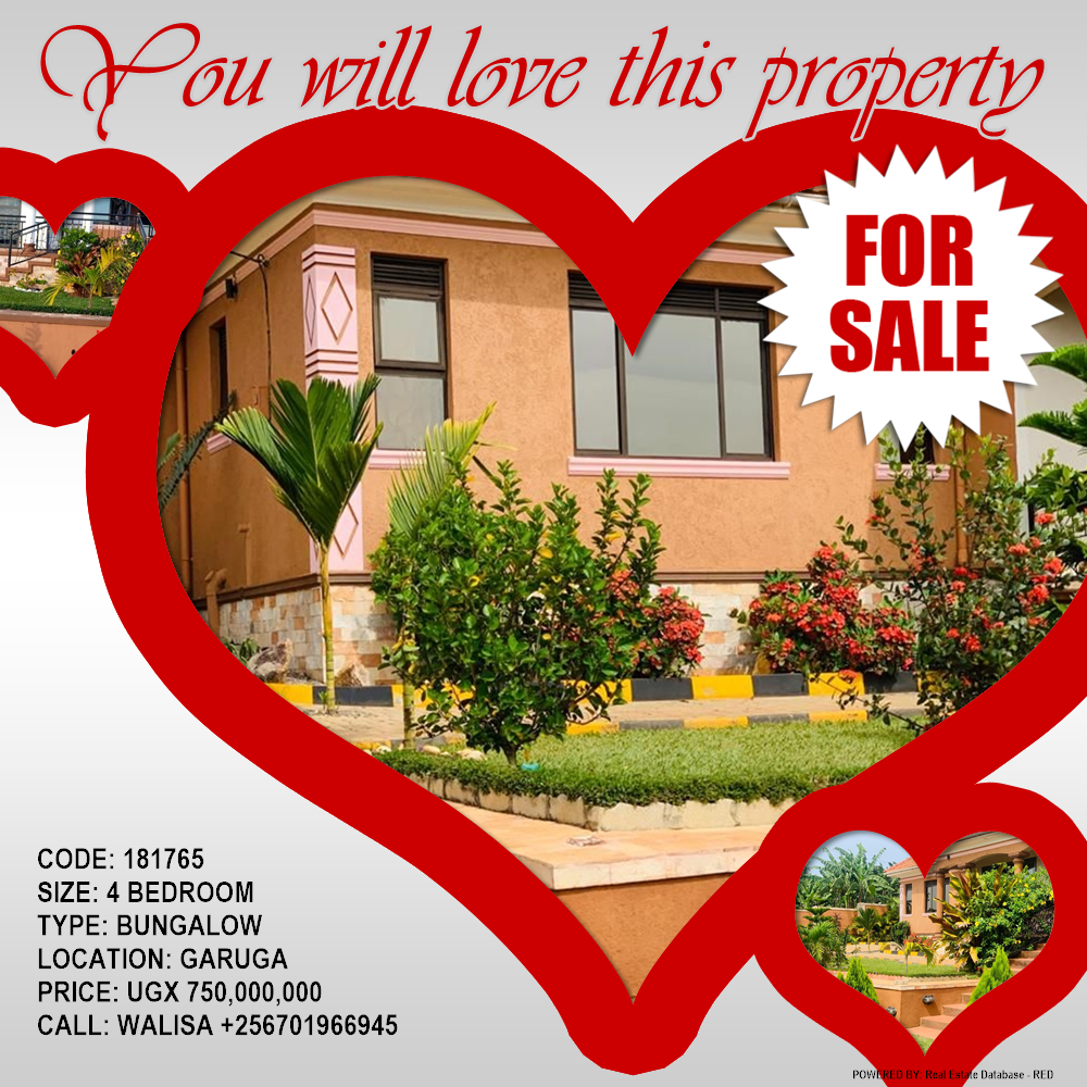 4 bedroom Bungalow  for sale in Garuga Wakiso Uganda, code: 181765