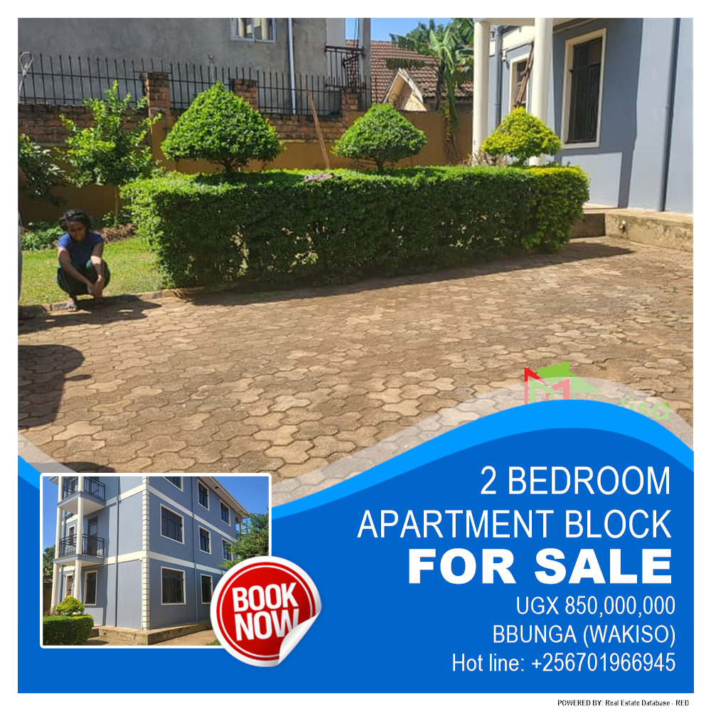 2 bedroom Apartment block  for sale in Bbunga Wakiso Uganda, code: 181769