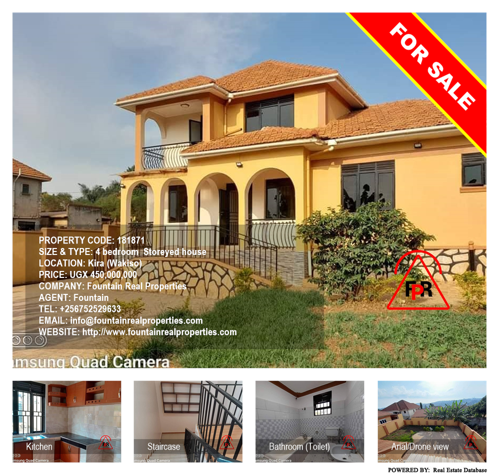 4 bedroom Storeyed house  for sale in Kira Wakiso Uganda, code: 181871