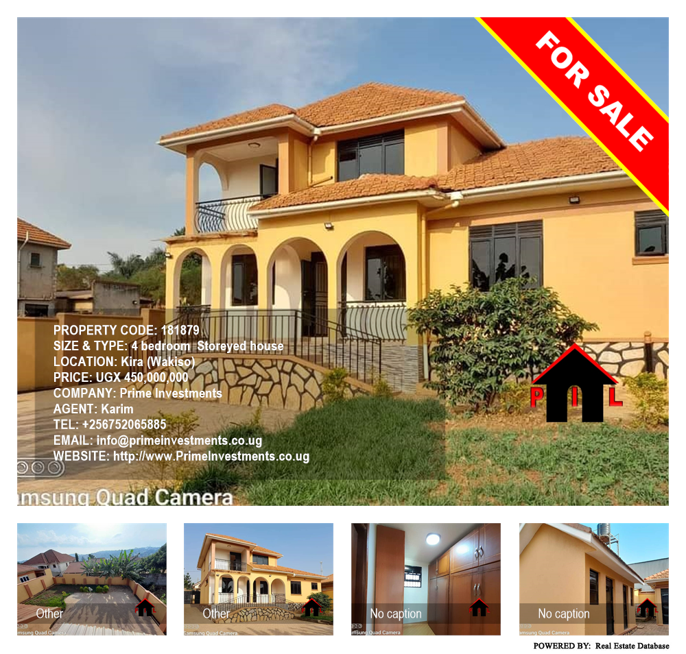 4 bedroom Storeyed house  for sale in Kira Wakiso Uganda, code: 181879