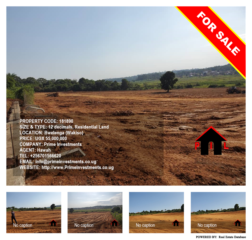 Residential Land  for sale in Bwelenga Wakiso Uganda, code: 181890