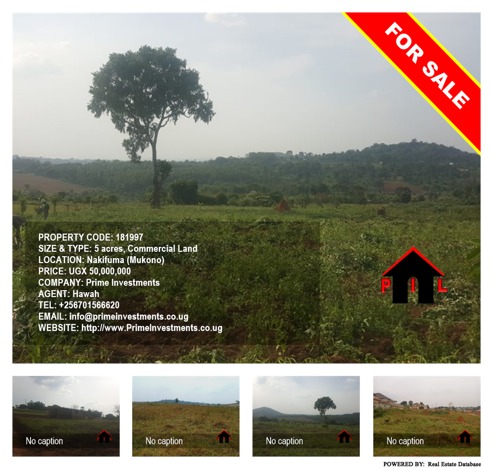 Commercial Land  for sale in Nakifuma Mukono Uganda, code: 181997
