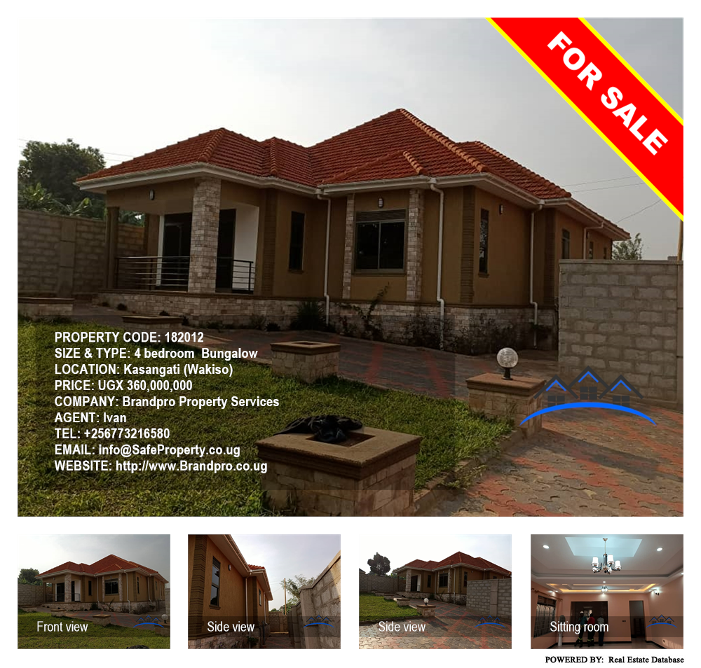 4 bedroom Bungalow  for sale in Kasangati Wakiso Uganda, code: 182012