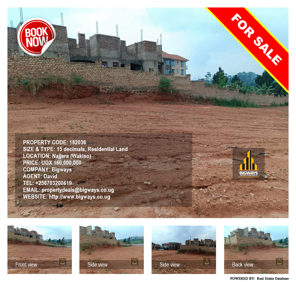 Residential Land  for sale in Najjera Wakiso Uganda, code: 182036