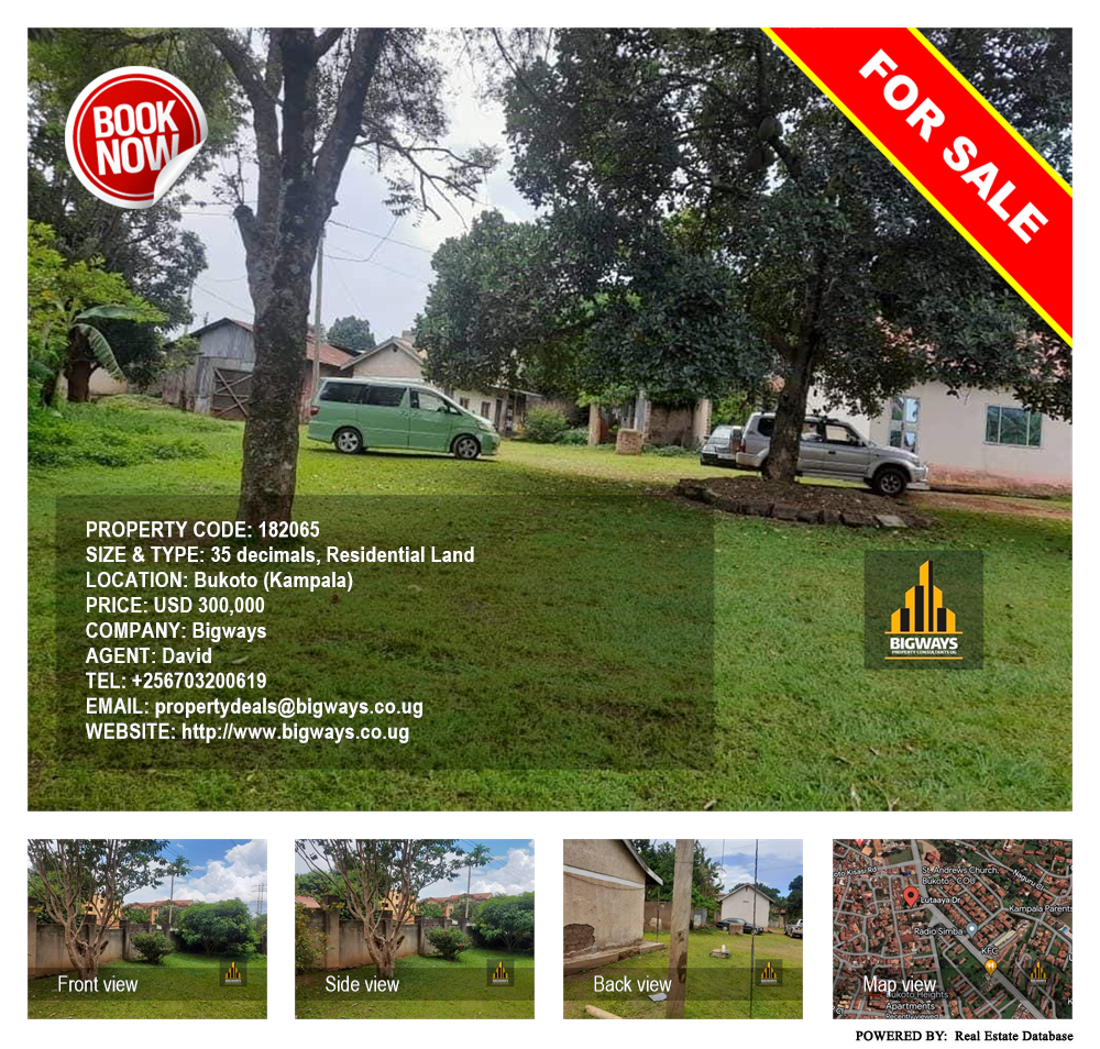 Residential Land  for sale in Bukoto Kampala Uganda, code: 182065