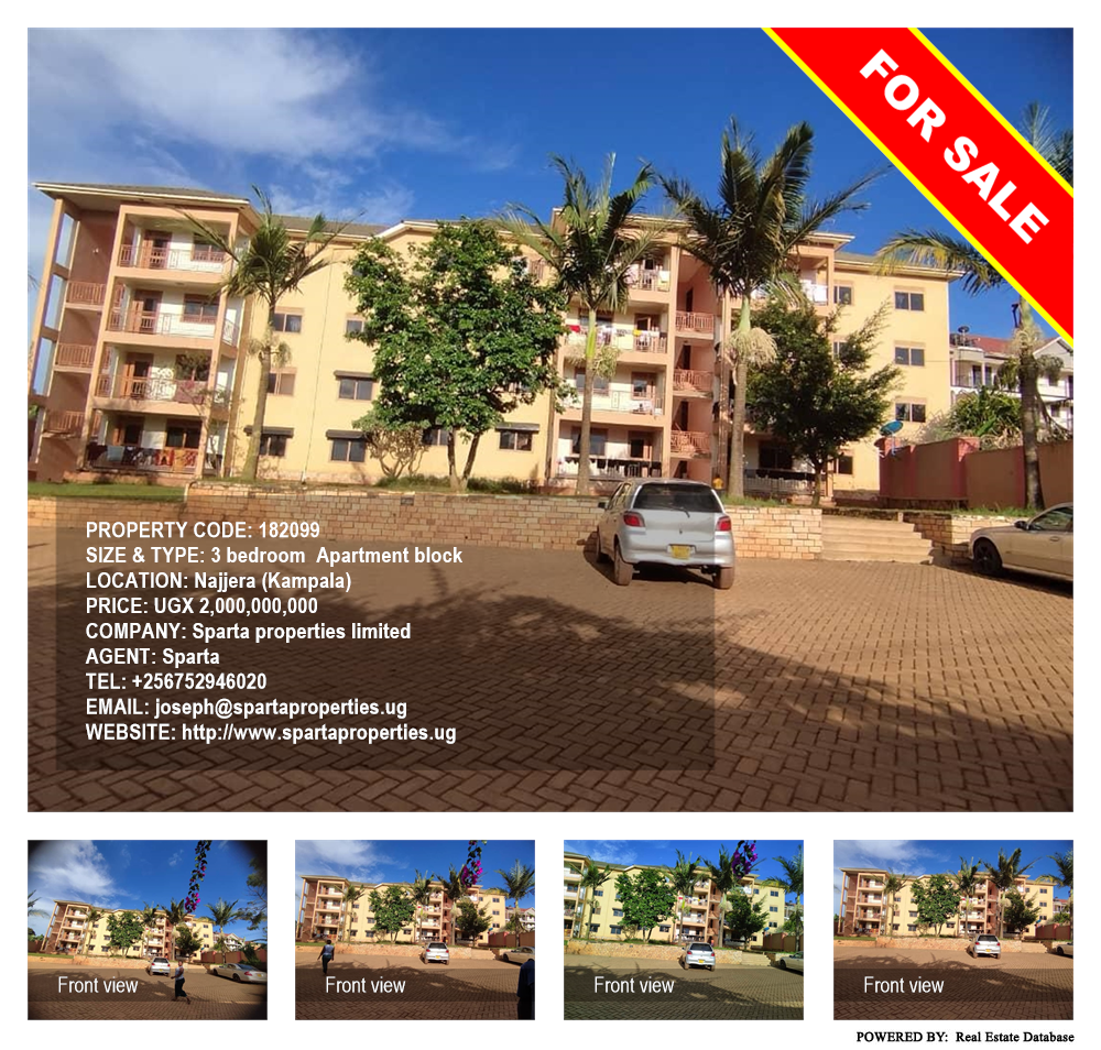 3 bedroom Apartment block  for sale in Najjera Kampala Uganda, code: 182099