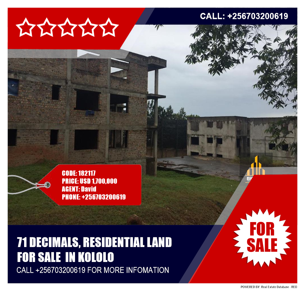 Residential Land  for sale in Kololo Kampala Uganda, code: 182117