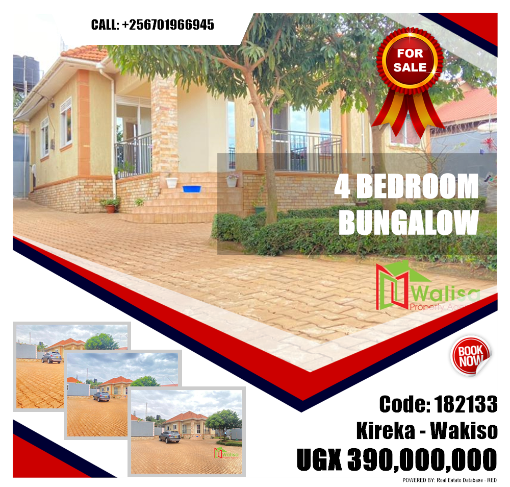 4 bedroom Bungalow  for sale in Kireka Wakiso Uganda, code: 182133
