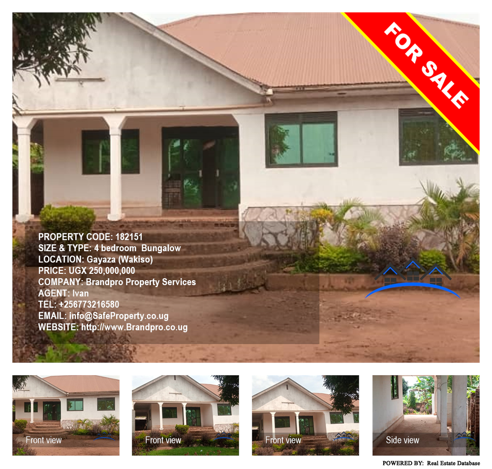 4 bedroom Bungalow  for sale in Gayaza Wakiso Uganda, code: 182151