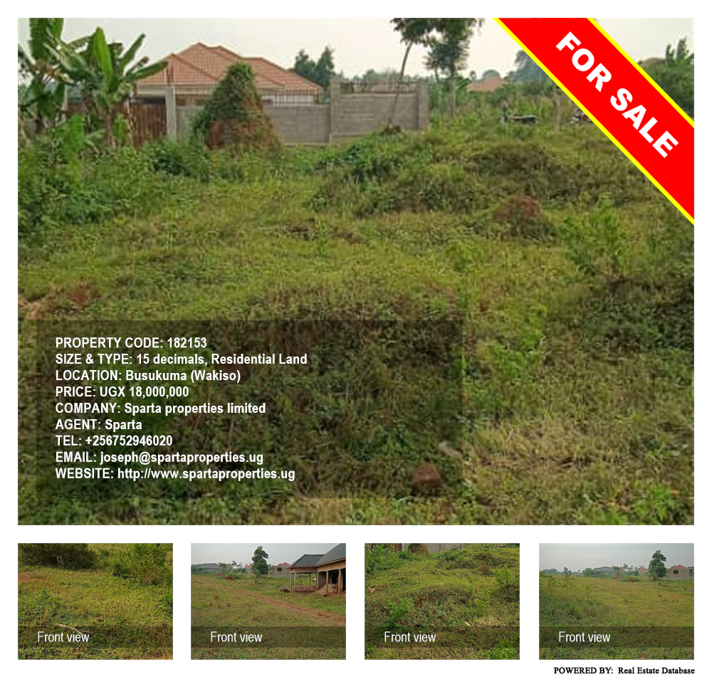 Residential Land  for sale in Busukuma Wakiso Uganda, code: 182153