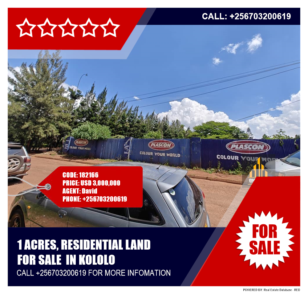 Residential Land  for sale in Kololo Kampala Uganda, code: 182166